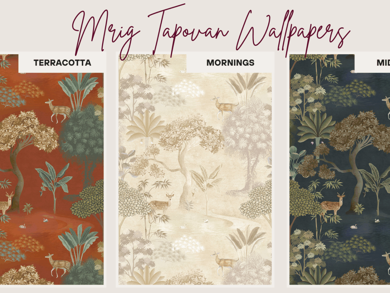 Mrig Tapovan Wallpapers: Where Myth Meets Mural – A Wallpaper That Tells a Story