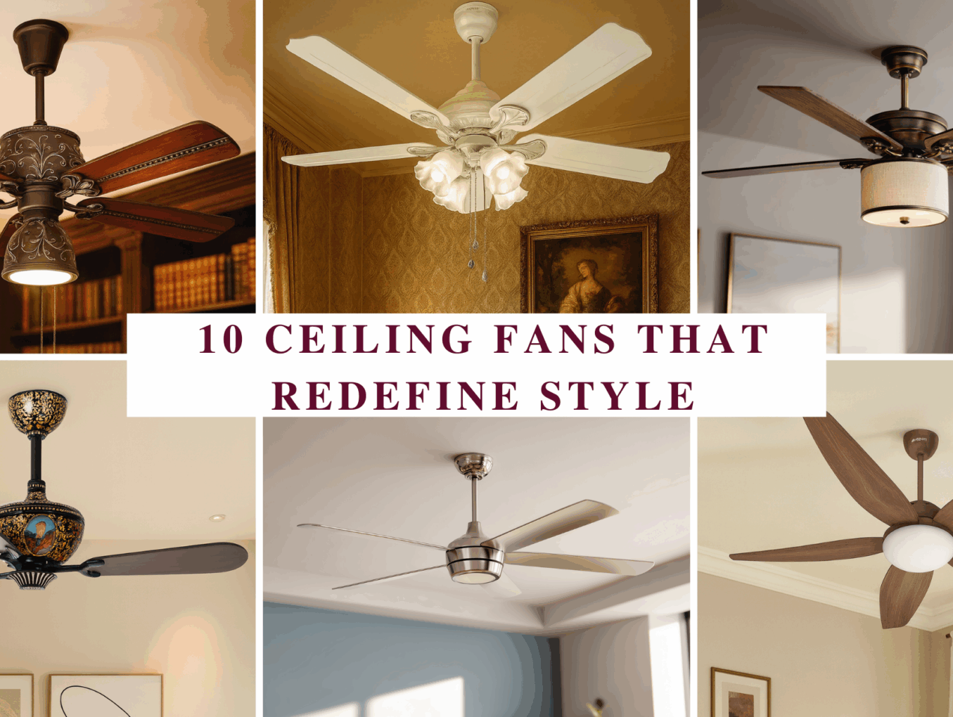 From Basic to Beautiful: 10 Ceiling Fans That Redefine Style
